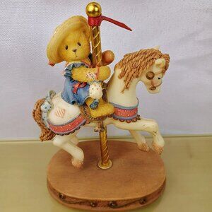Vtg Cherished Teddies Gina 1998 Where Friends Gather Magic Blossoms Carousel